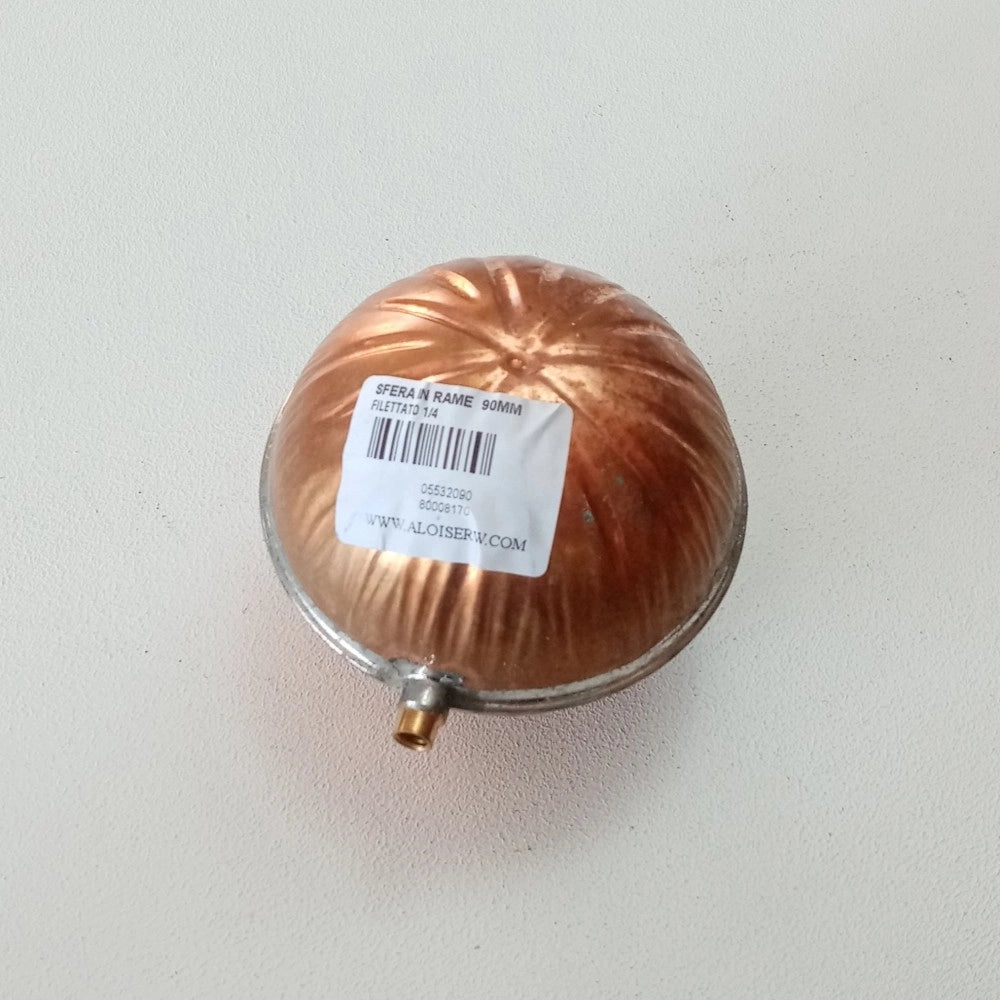 Sfera di rame da 90mm per galleggiante attacco filettato f da 1/4
