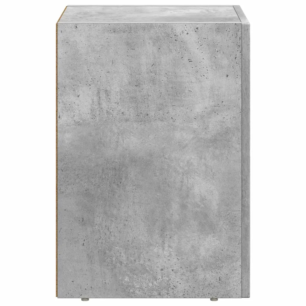 Comodino 2 pcs Grigio cemento 29,5 x 33,5 x 50 cm 891231