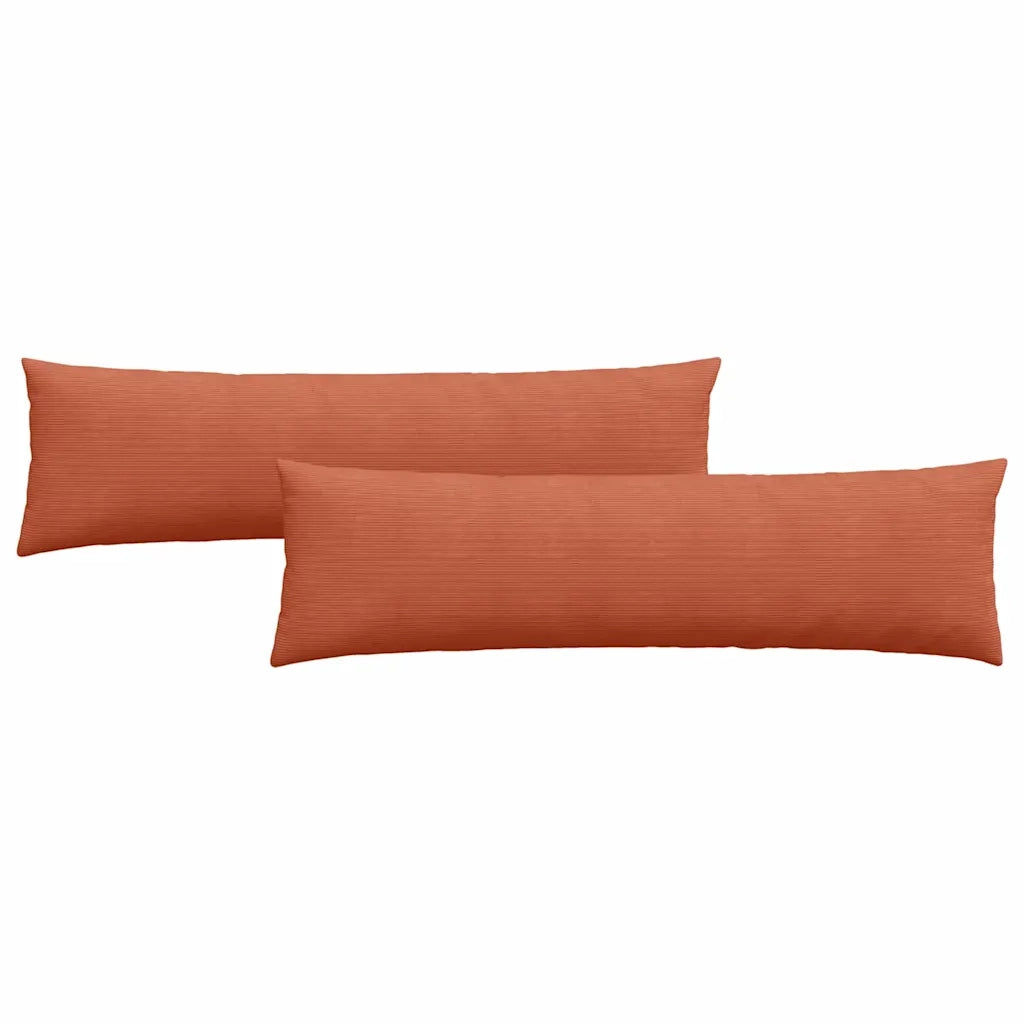 Cuscini da Divano 2 pz | Cuscini per sedie Rosso Arancio 145 x 40 cm