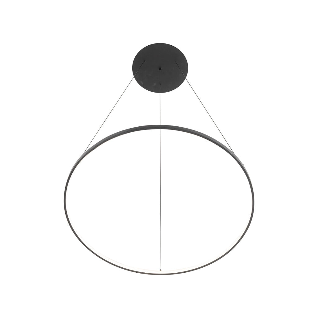 Lampada a sospensione Nowodvorski Circolo M nera LED 3000K