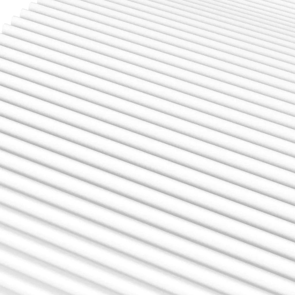 Materasso in Schiuma Bianco 120x210 cm Durezza H2 H3 4016633
