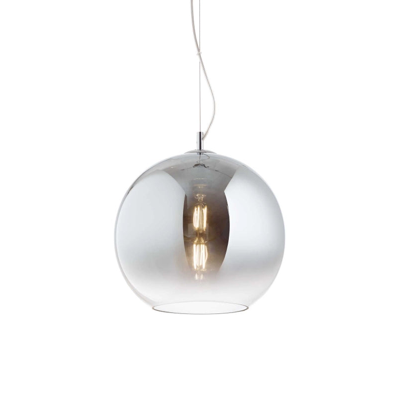Lampada A Sospensione Nemo Sp1 D30 Cromo Sfumato Ideal-Lux
