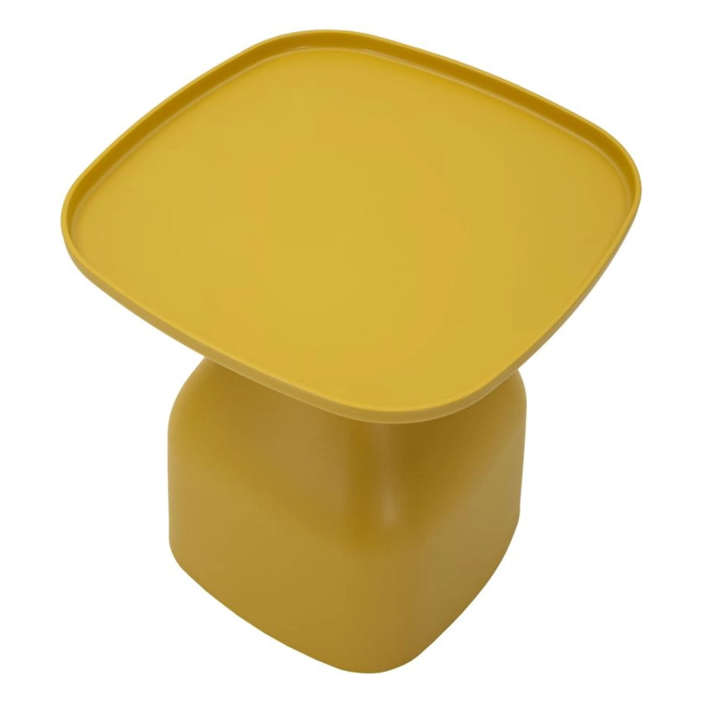 Tavolino VKH707, Giallo, Plastica, 50x48x48 cm