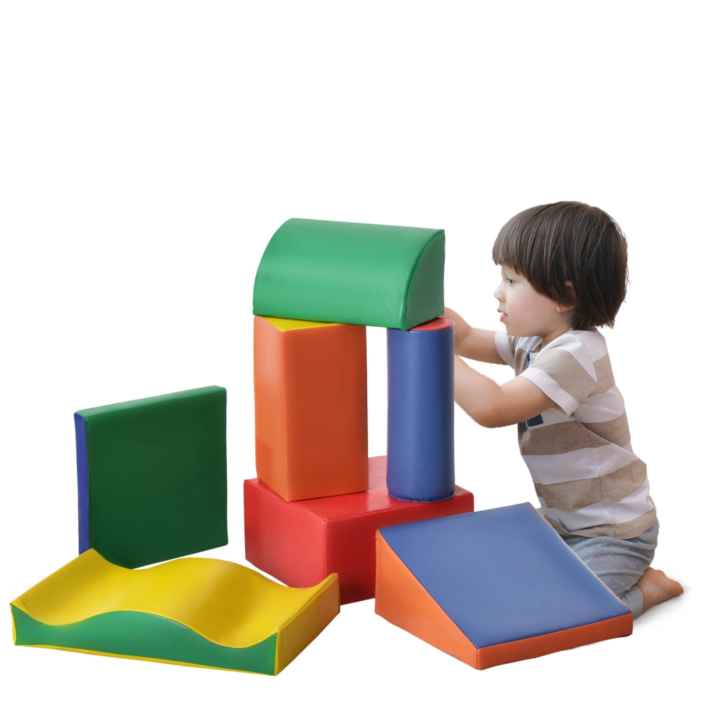 Blocchi da Costruzione Morbidi ¨C Minimal ¨C 7 Pezzi, Colori Vari