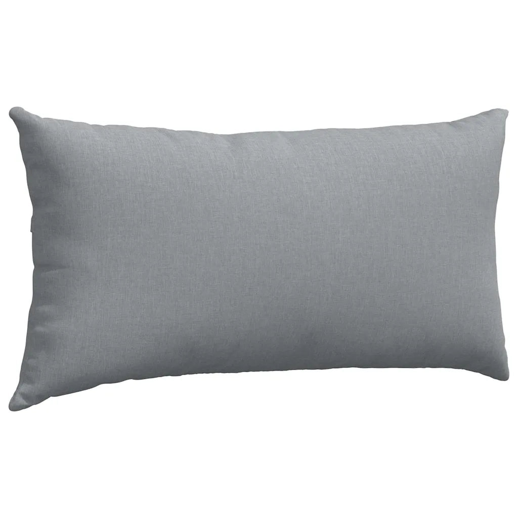 Cuscini da Divano 2 pz-Set di 2 Cuscini per Sofa Grigio chiaro 80 x 40 cm Tessuto 135404