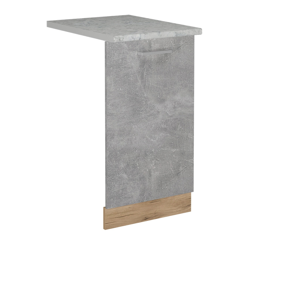 Pannello frontale della lavastoviglie R-Line Calcestruzzo/Rovere dorato 45 cm, PL Marmo Vicco