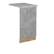 Pannello frontale della lavastoviglie R-Line Calcestruzzo/Rovere dorato 45 cm, PL Marmo Vicco