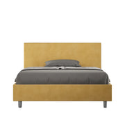 Letto Matrimoniale 160x210 cm con Rete e Contenitore Adele Ocra