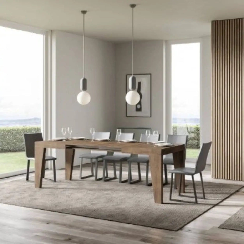 Tavolo allungabile 140/400x90 cm Naxy colore noce