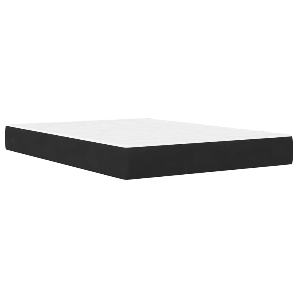 Struttura letto con materasso Nero 160 x 200 cm Velluto 3415064