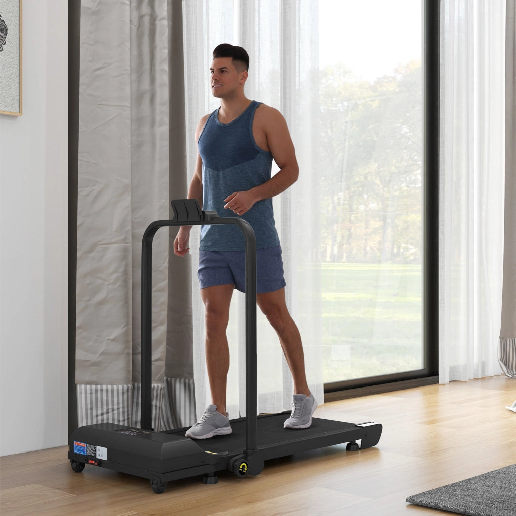 Tapis Roulant Pieghevole 2,5 HP ¨C Minimal ¨C Nero, LED, Telecomando, 10 km/h