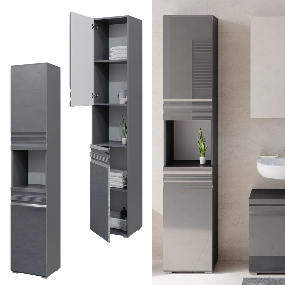 Vicco Mobile bagno alto Antracite 36.4 x 190.5 cm