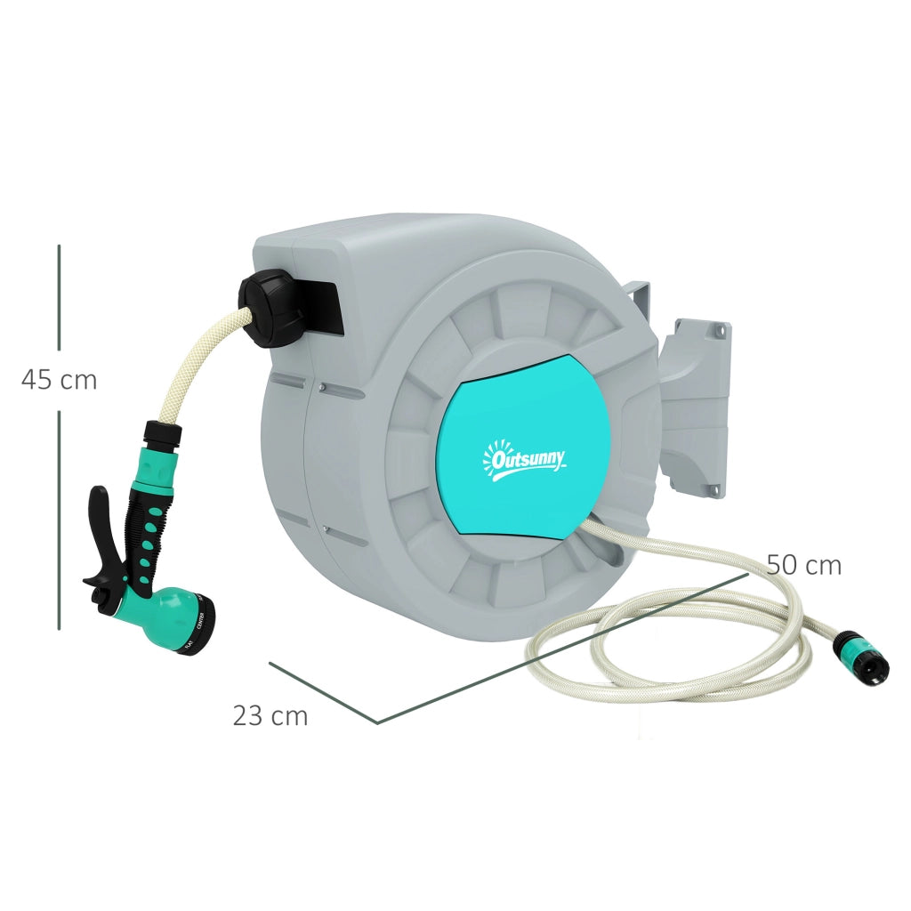Avvolgitubo Automatico Portatile ¨C Minimal ¨C Verde 30+2 m