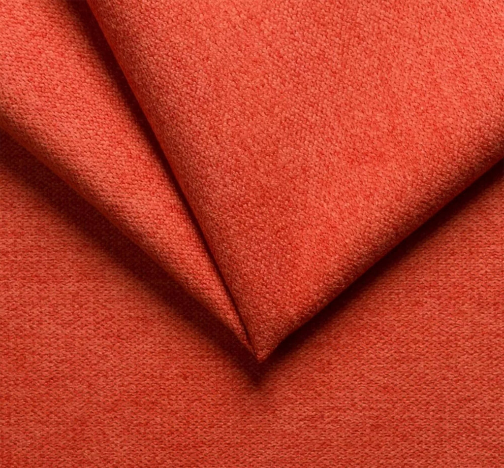 Sumirago, Divano Letto con Penisola Sfoderabile Made in Italy, 260x160 cm Arancione