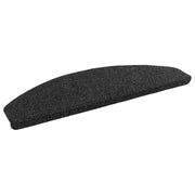 Tappetini per scale autoadesivi 15 pcs Nero 80 x 28 x 3,5 cm 42040595