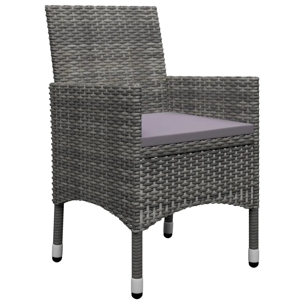 Set Mobili da Pranzo per Giardino 7 pz Grigio 3067766