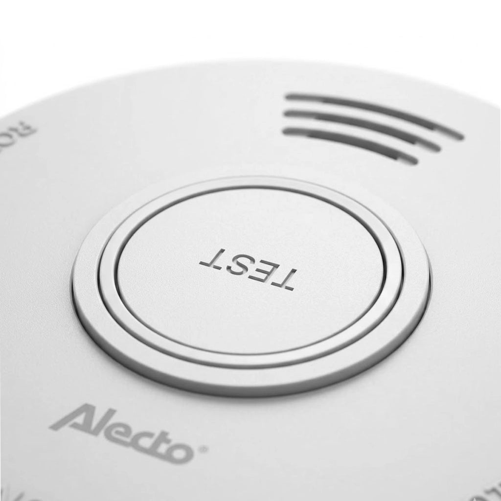 Rilevatore di Fumo 85dB con Batteria da 5 anni Certificato EN14604 Bianco Alecto