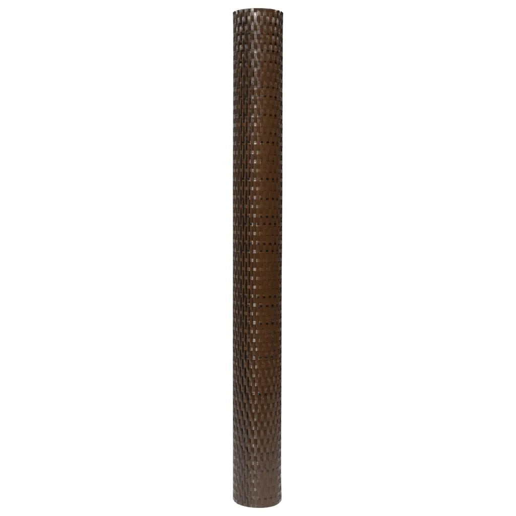 Paravento da Balcone Marrone e Nero 400x100 cm in Polyrattan 156255