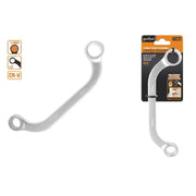 Trade Shop - Set Chiave Fissa Poligonale Doppia A U Da 17-19 Mm Cromata Chrome Vanadium 97694 -