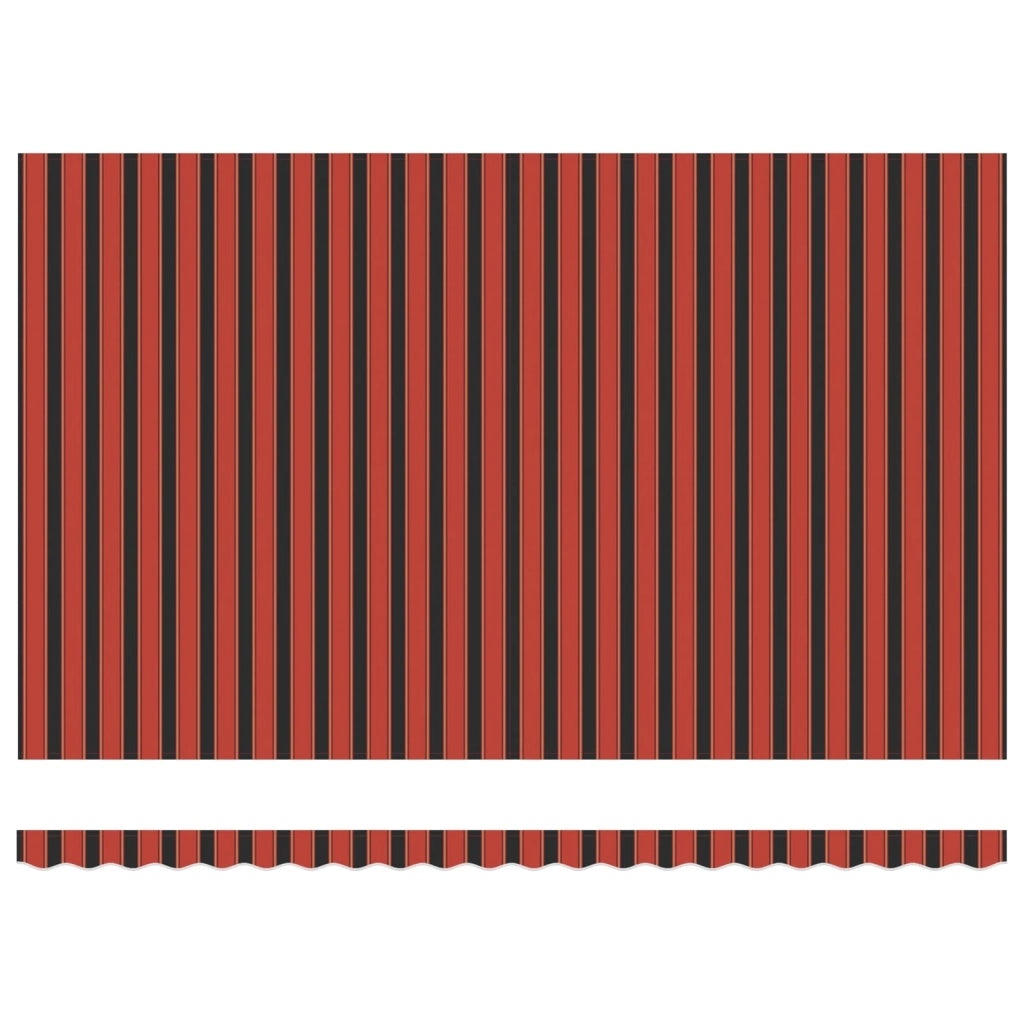 Tessuto per Tenda arancione e marrone 500 × 350 cm Poliestere 3331484