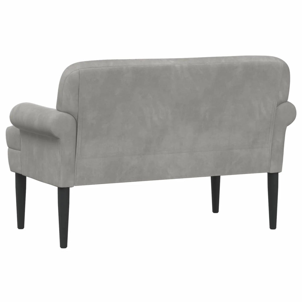 Loveseat con bottoni imbottiti Grigio Chiaro 120 x 66 x 78 cm 42041828