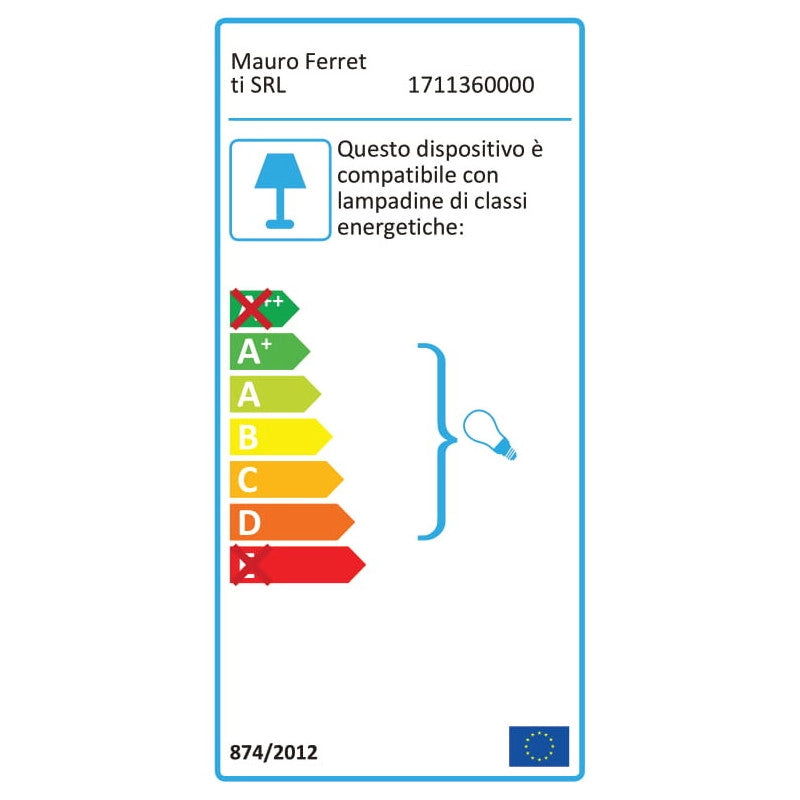 Lampadelle A Da Muro Glamy Drop cm 24x20x52