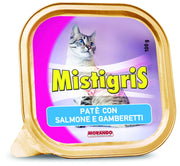 Patè per Gatti ''Misura Tigris'' Gusto Salmone e Gamberetti Gr. 100 32