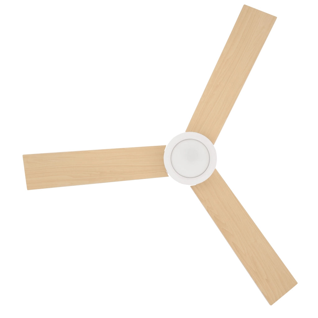 Ventilatore a Soffitto con Luce LED ¨C Minimal ¨C Bianco ?112x25 cm 48W
