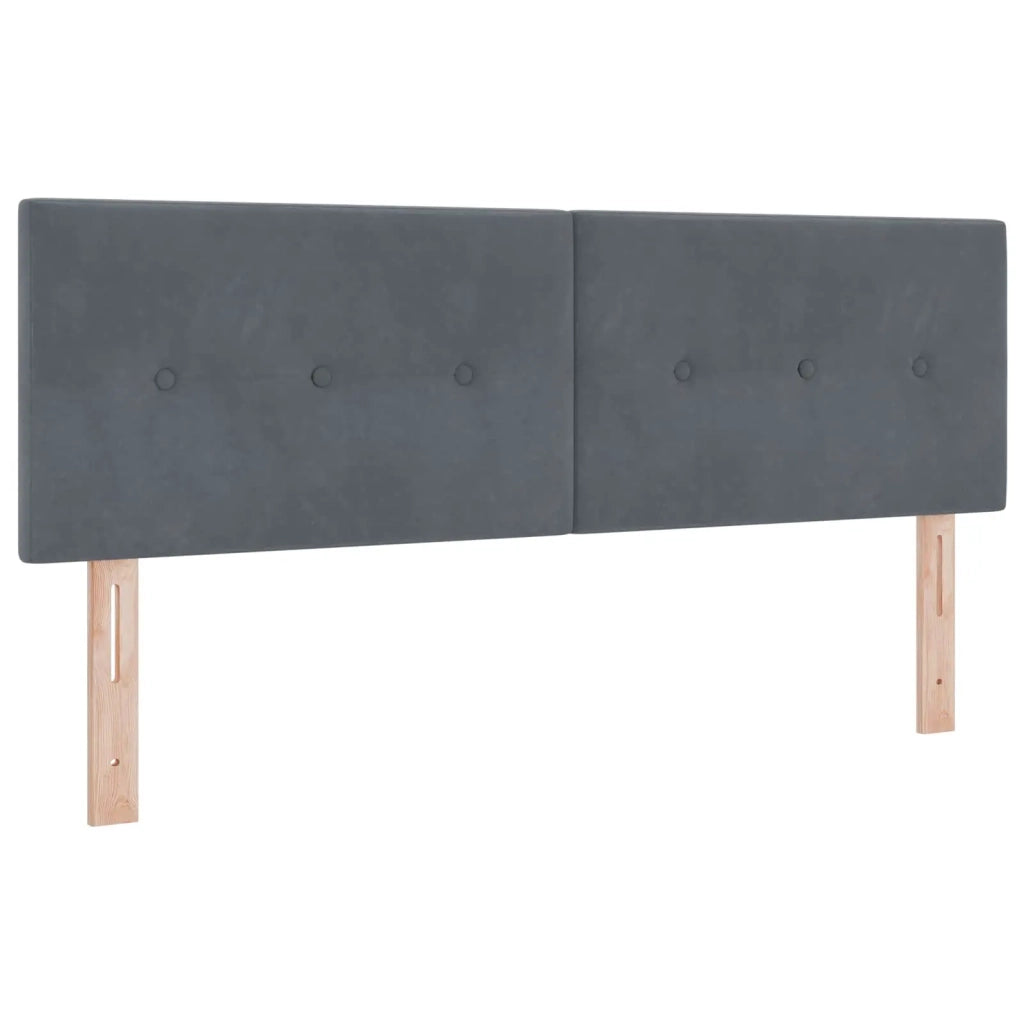 Letto box spring con materasso Grigio Scuro 140 x 190 cm 3451674