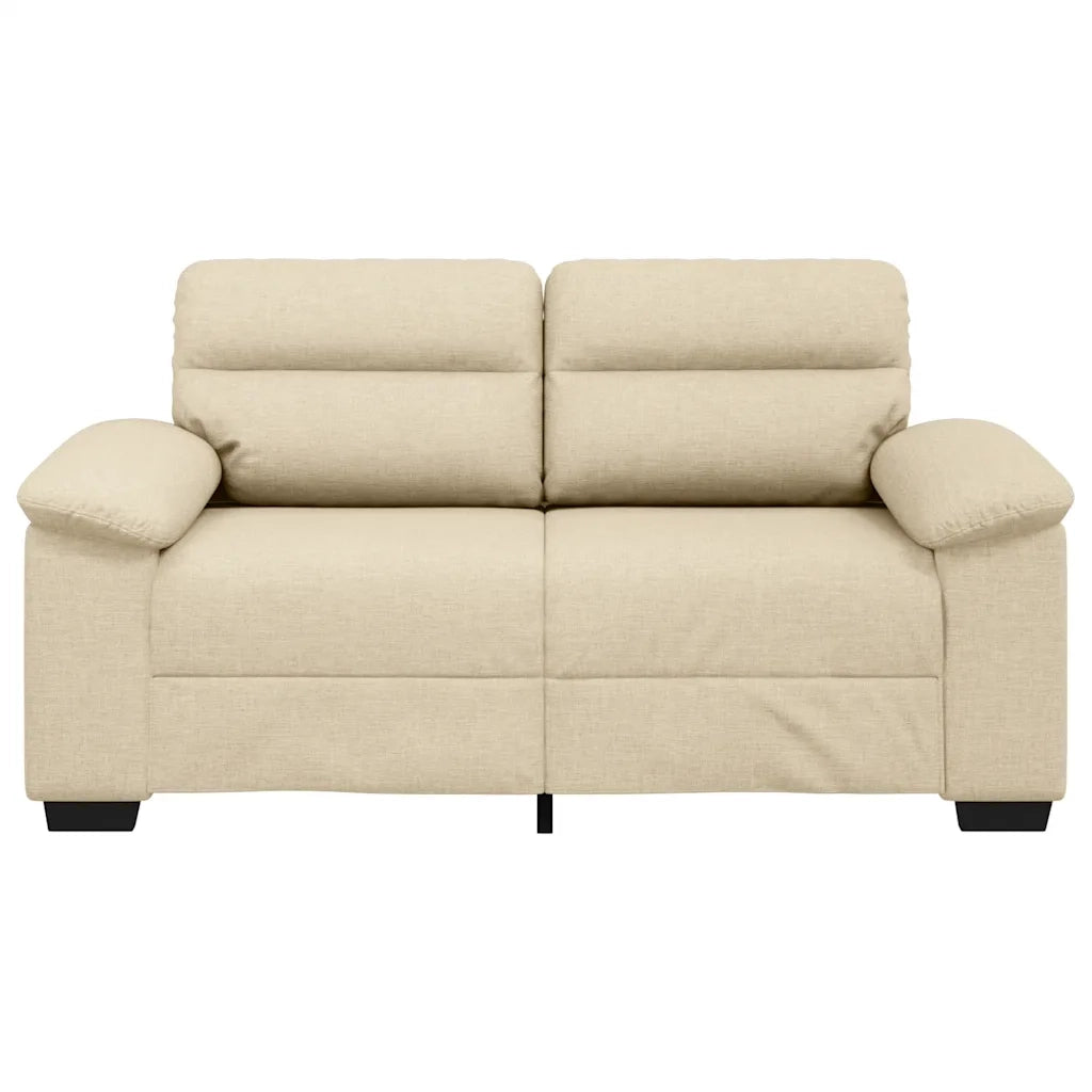 Divano a 2 Posti Crema 160x81x84 cm in Tessuto 4105304