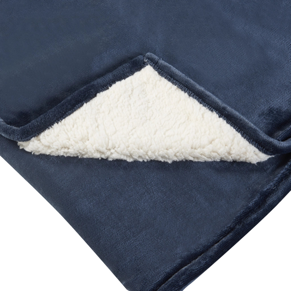 Coperta Riscaldante Archi Termocoperta Elettrica 180 x 130 cm Blu Scuro [en.casa]