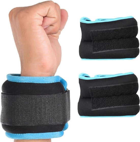 Strisce di peso unico 1kg per coppia per esercizi di fitness, adatte per jogging, aerobica e allenamento per donne e uomini