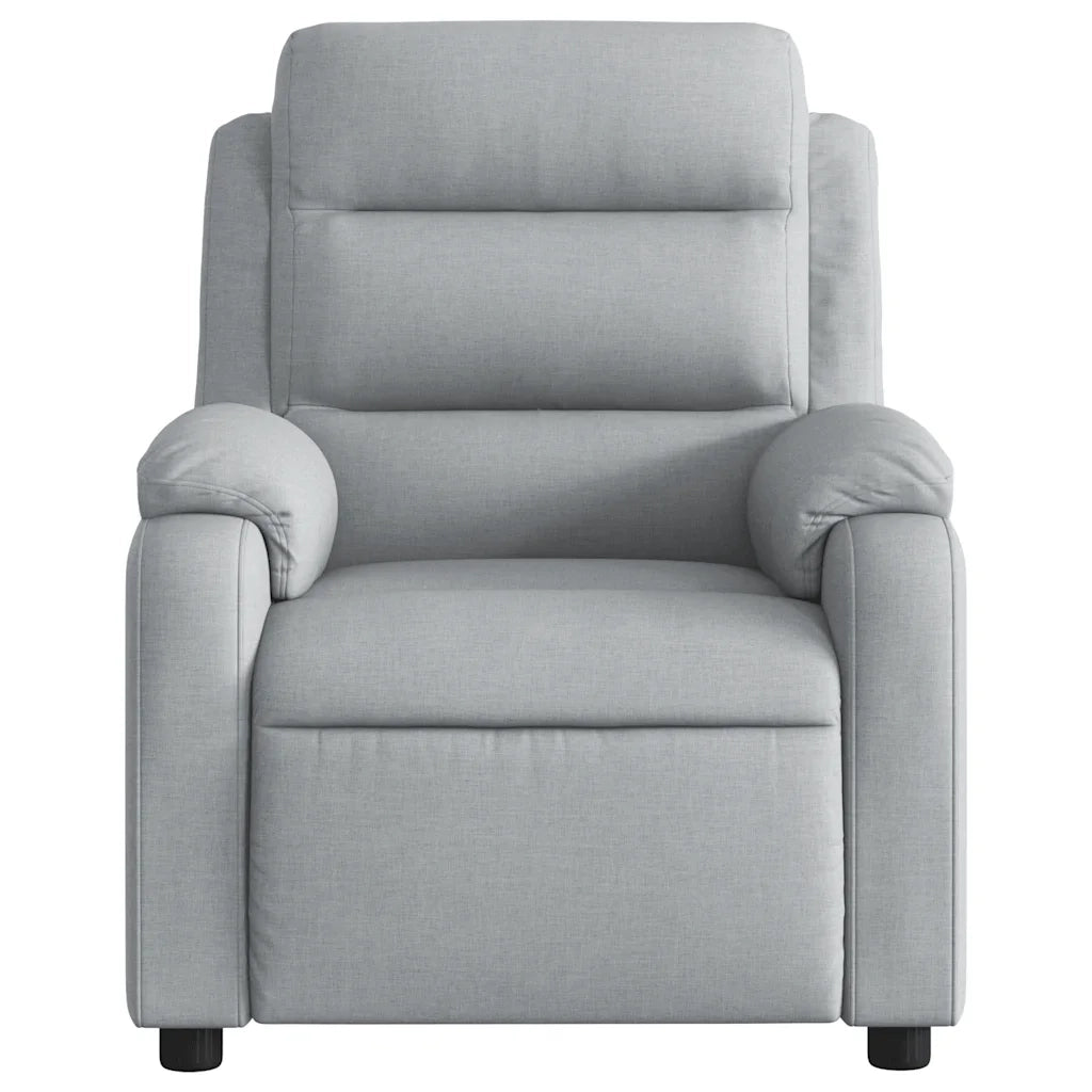 Poltrona reclinabile in tessuto grigio chiaro 3205720