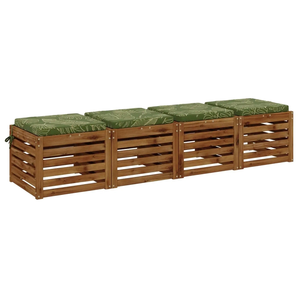 Cuscini per Sedia in 4 Pezzi SOEST 4 pz 100% Poliestere 944375