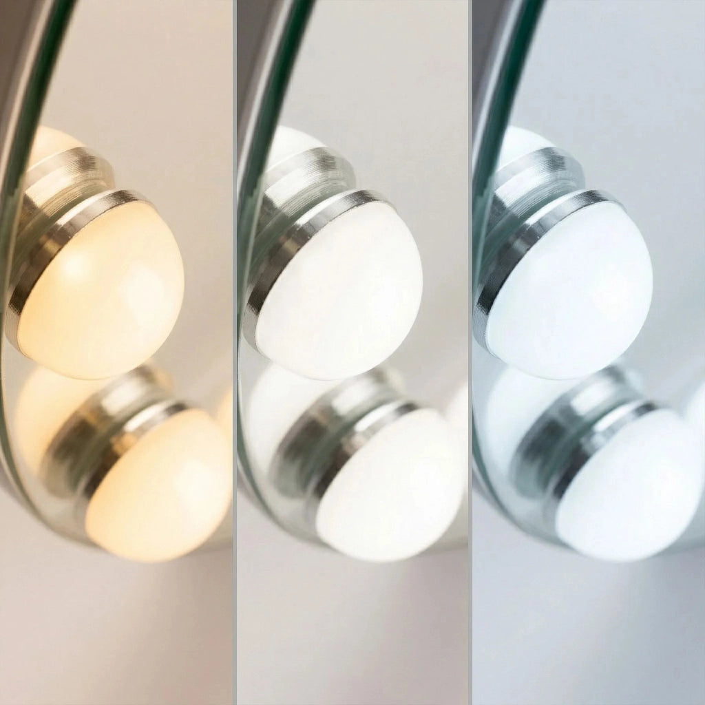 Specchio Led Hollywood L. Gold 50 Cm