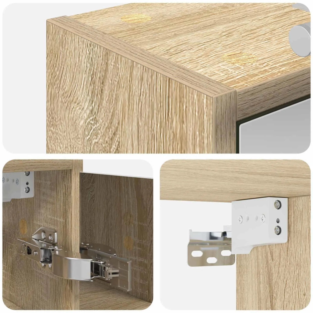Mobiletto per specchio da bagno Rovere Sonoma 889177