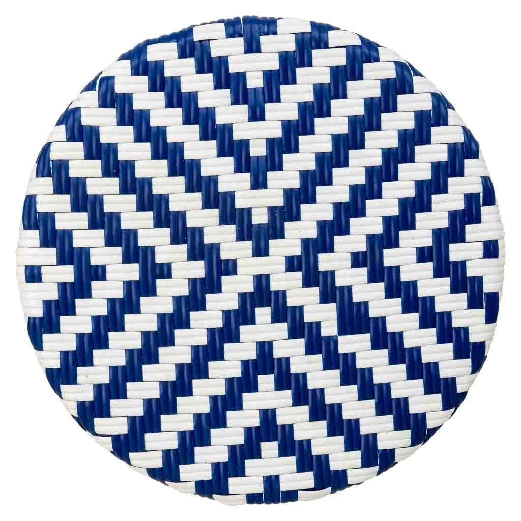 Sgabello da bar in rattan marrone 42x42x75h cm