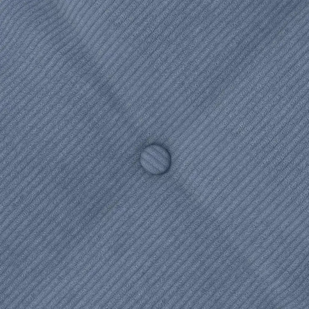 Cuscino per Schiena | Cuscino dorsale Blu 160 x 50 cm Tessuto in Cords