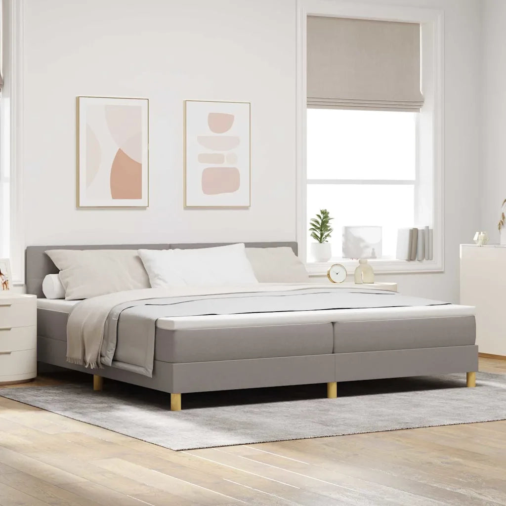 Letto a Sorgente LED con cuscino Talpa 200 x 200 cm Tessuto 3342468