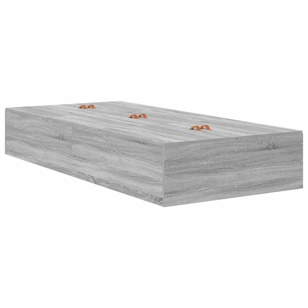 Struttura letto con contenitore Grigio Sonoma 80 x 200 cm 3335338