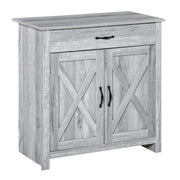 Buffet ¨C Minimal ¨C Grigio chiaro, Legno, 80x39.7x80 cm