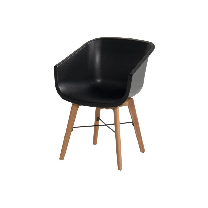 Set di 2 sedie AMALIA Eucalyptus HARTMAN â€“ Nero