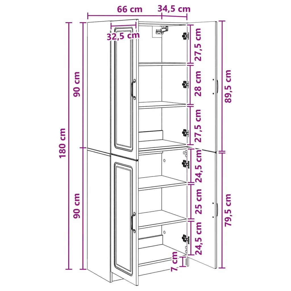 Set di armadi 2 pz Legno ingegnerizzato 3416950