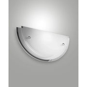Applique Bianca Hill Collezione HILL 1 Luce in Metallo e Vetro Cromo Moderne