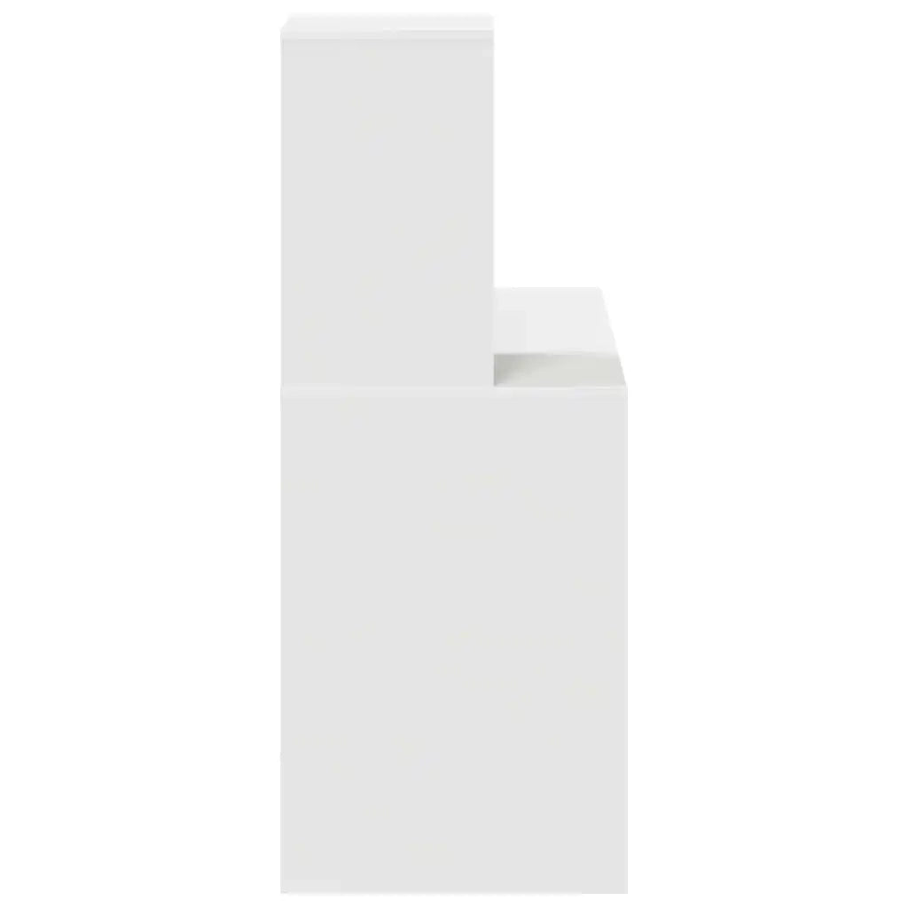 Scrivania | Tavolo da Ufficio Bianco 102 x 50 x 124 cm Legno multistrato