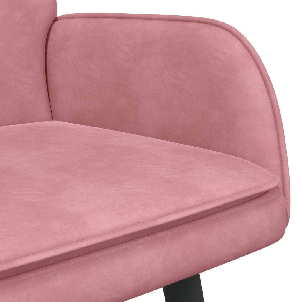 Sofa a Due Posti Rosa 115 x 61 x 87 cm Velluto 42028916