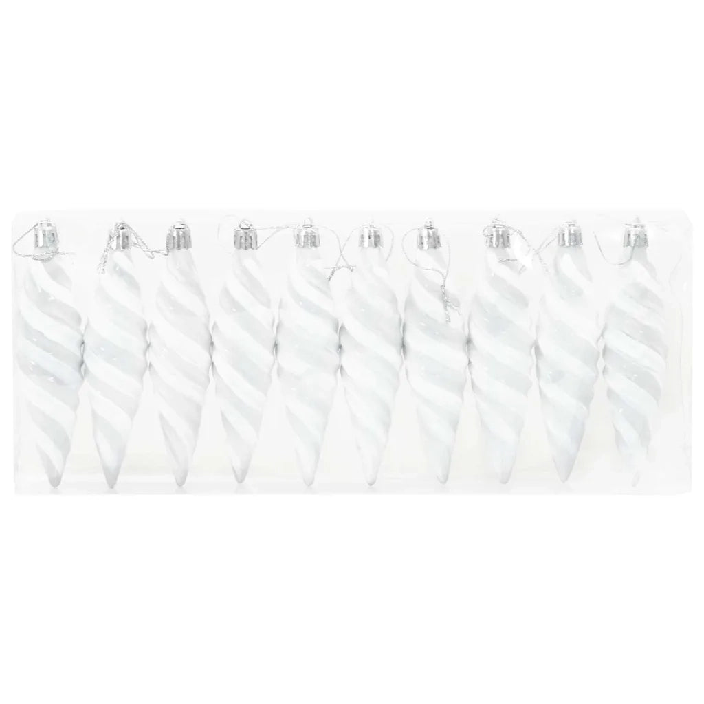 Palla a spirale di Natale 40 pcs Bianco Plastica 42018900