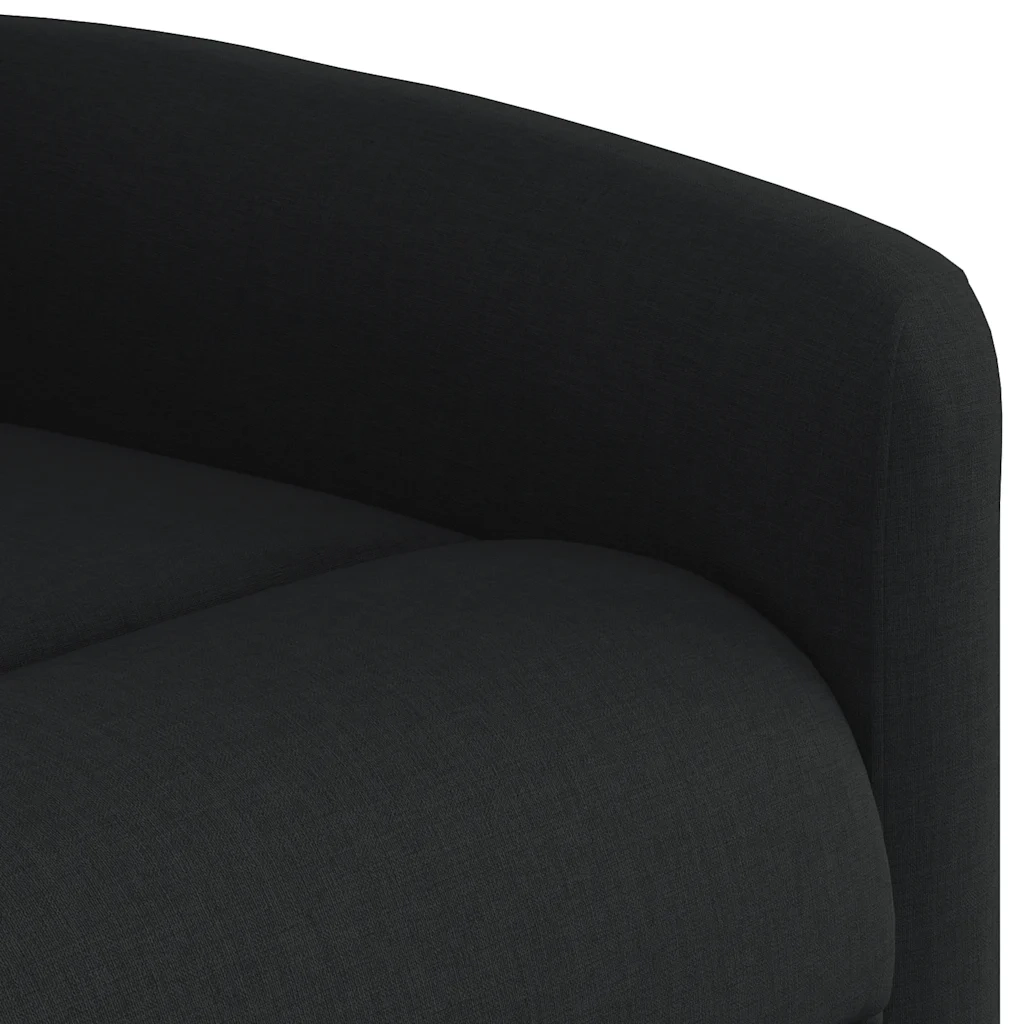 Poltrona Reclinabile in Tessuto Nero 4015598