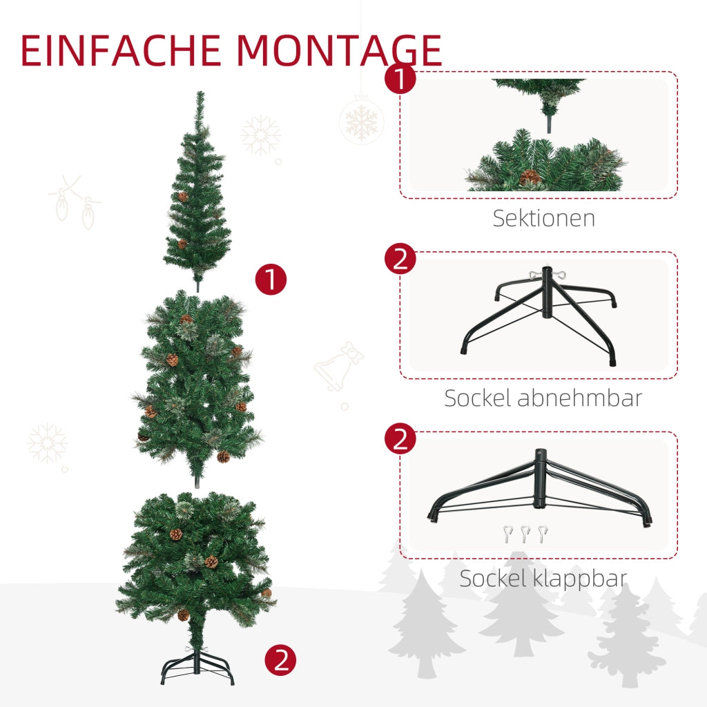 Albero di Natale Artificiale ¨C Minimal ¨C Verde 54x195 cm