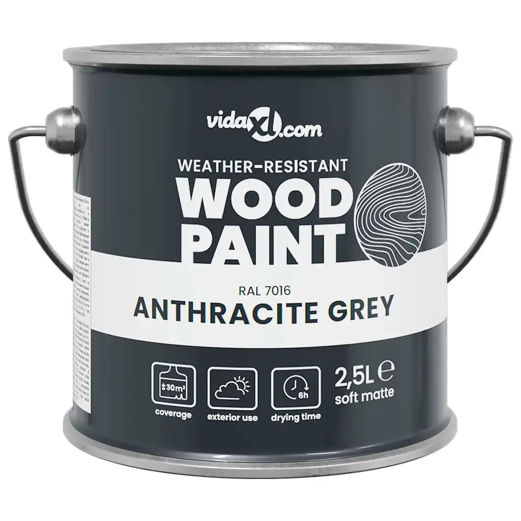 Vernice per legno Grigio 2,5 L Stampa da parete 4008539